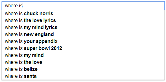 google suggest funny
