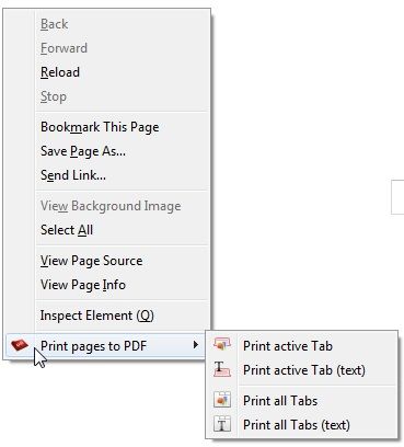 print web pages to pdf