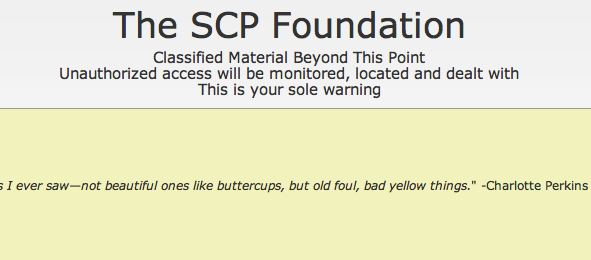 scp foundation