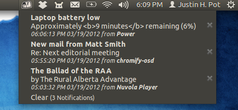linux desktop notification