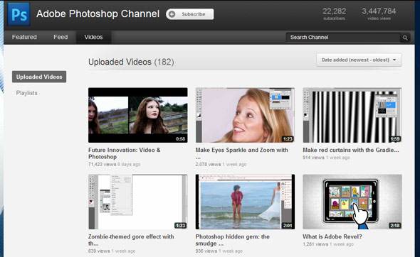 watch for photoshop video tutorials