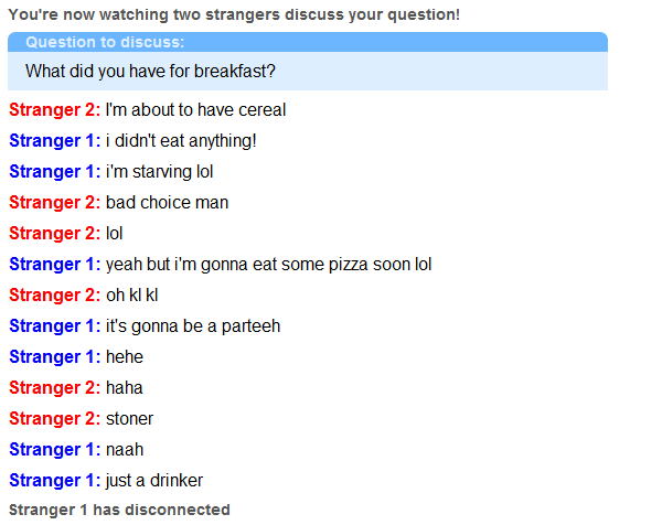 Omegle A Site Like Chatroulette That Promises More Strangers To Talk To