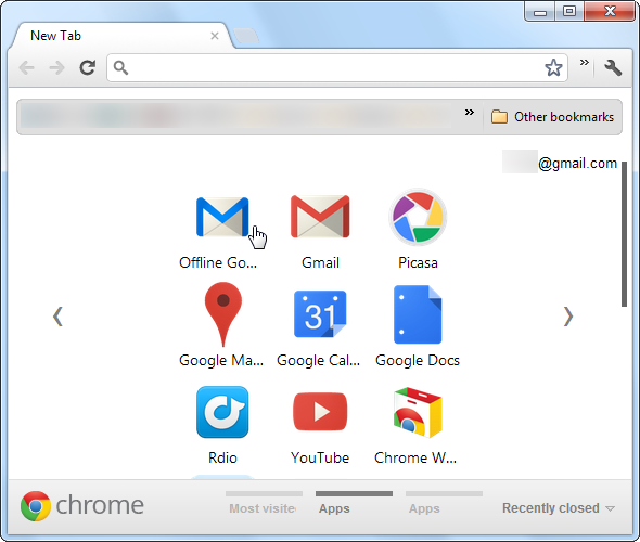 offline gmail client