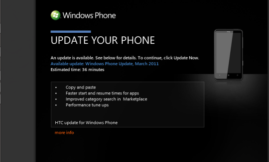 force windows phone update