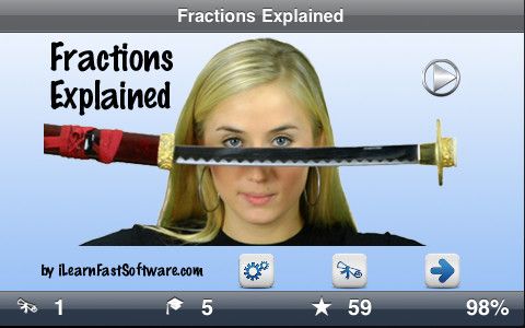 learning fractions free apps