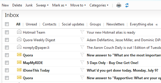 Easily Do A Complete Overhaul Of Your Hotmail Inbox, And Maintain It