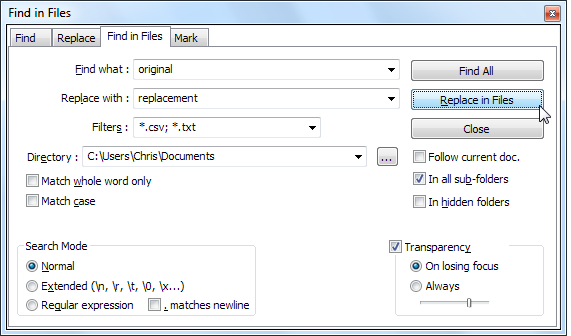 edit csv file