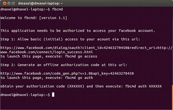 facebook linux command line
