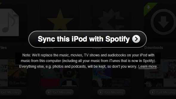 syncing spotify to ipod