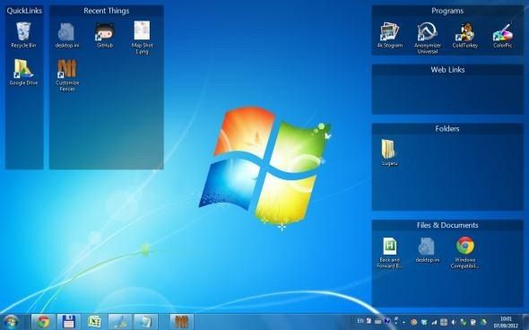 organize windows desktop windows 7