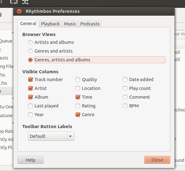 manage music collection linux