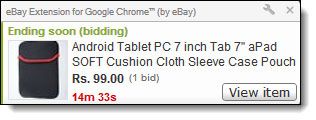 chrome ebay add on