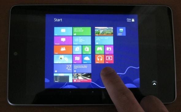 test windows 8 on android tablet