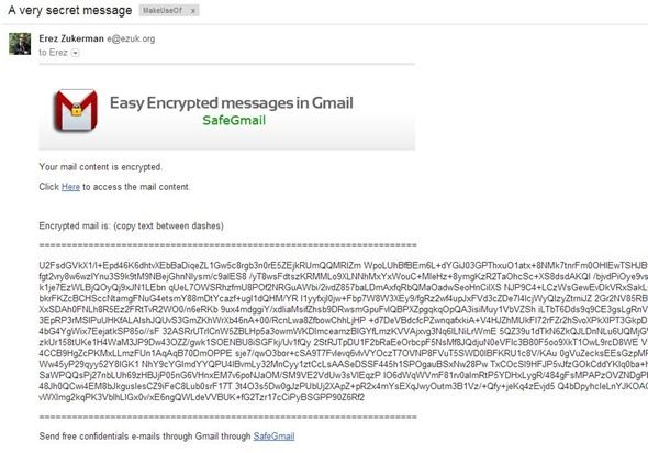 send sensitive information email