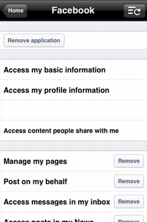 app permissions on iphone