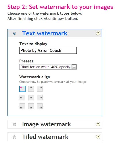 how to watermark image