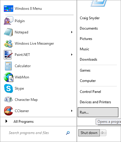 launching apps in windows
