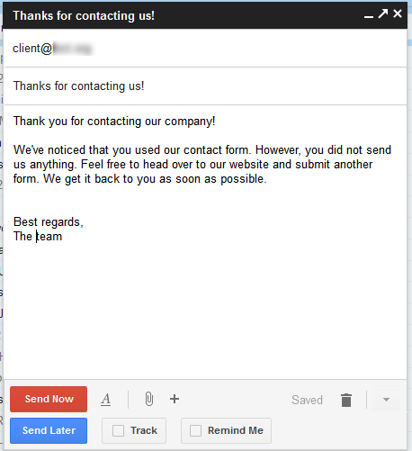 email canned responses