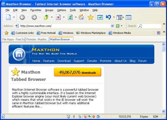 free maxthon download