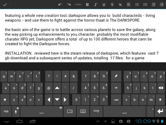 android word processor app