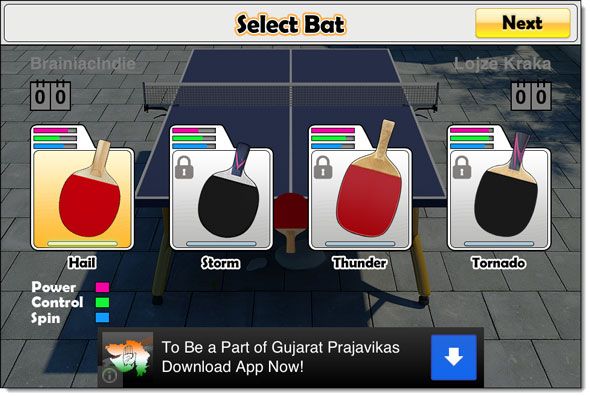 free ping pong for ipad