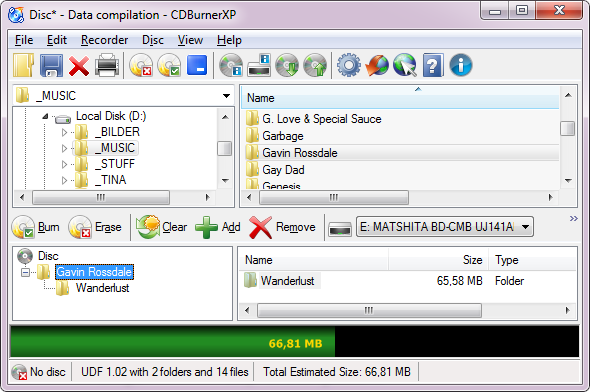 CDBurnerXP: Save an audio CD to disk