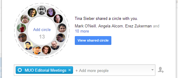 how to use google circles
