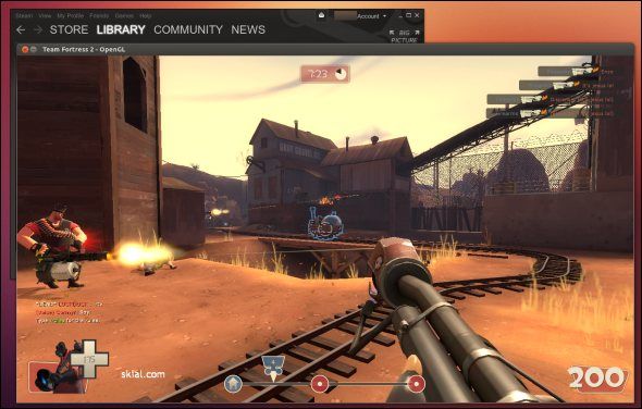 team fortress 2 and steam for linux