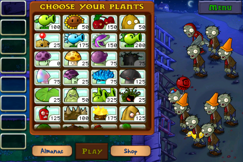 plants vs zombies games