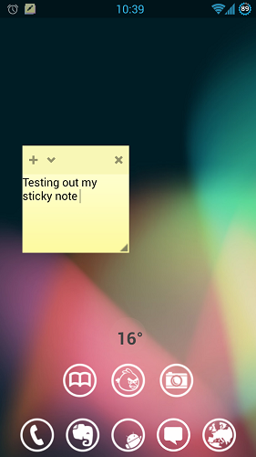 sticky notes for android phones