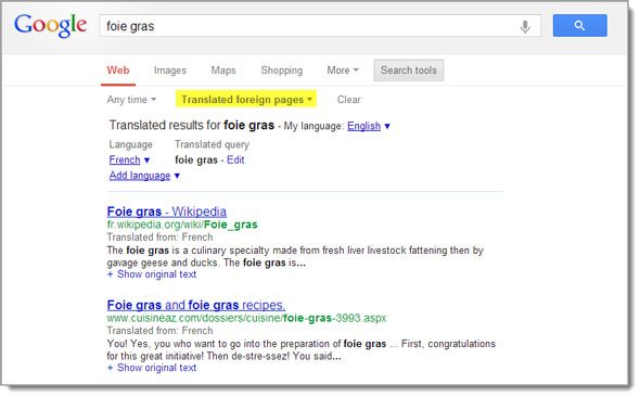 uses google translate