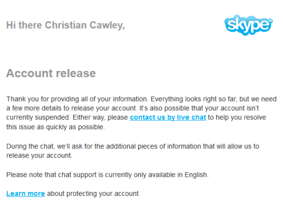 skype account hacker