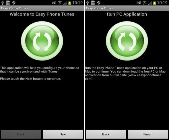 sync itunes with android