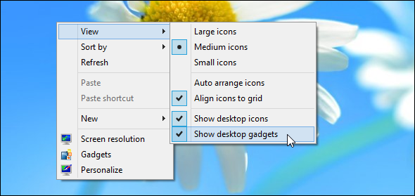 widgets for windows 8
