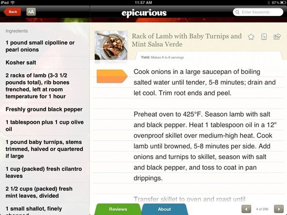 ipad cooking apps