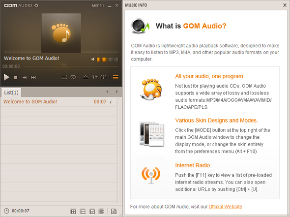 gom audio player download