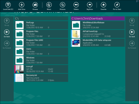 Wondering Why Windows 8 Doesn't Have A Modern Explorer App? Try These