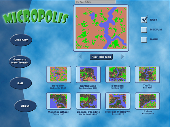 micropolis city simulator