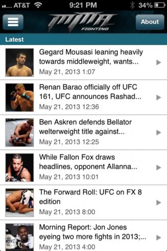 mma for iphone review