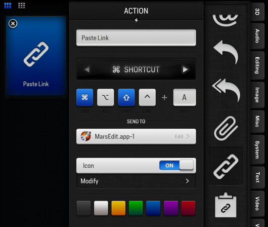 actions for ipad