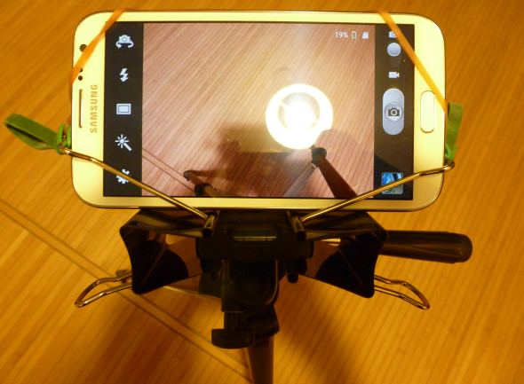 diy smartphone tripod mount
