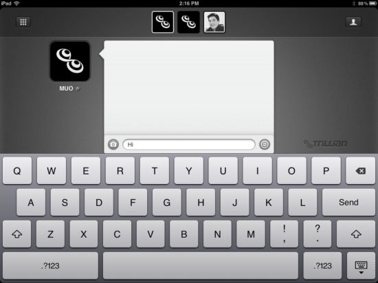 ipad chat client