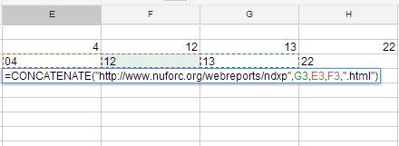 import into google spreadsheet