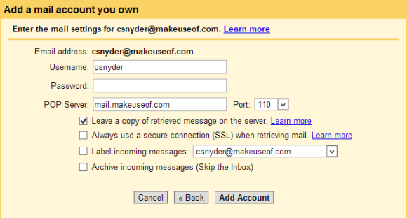 gmail pop email