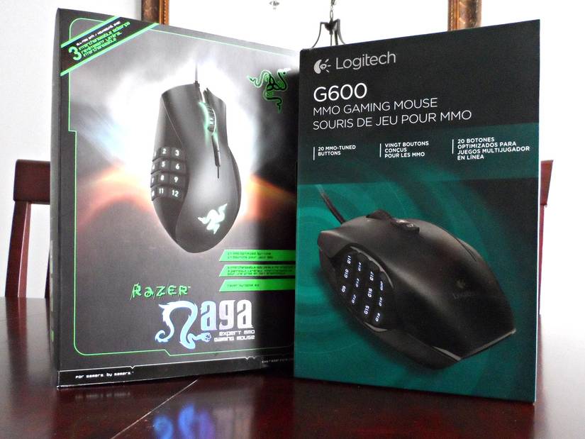 Razer Naga, Logitech G600 MMO Gaming Mice Review and Giveaway
