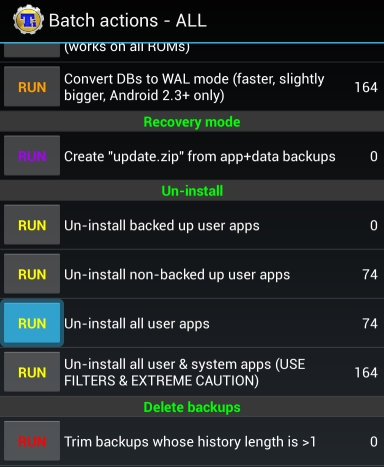 batch uninstall android