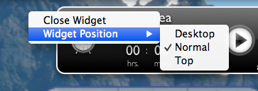 mountain lion widgets on desktop