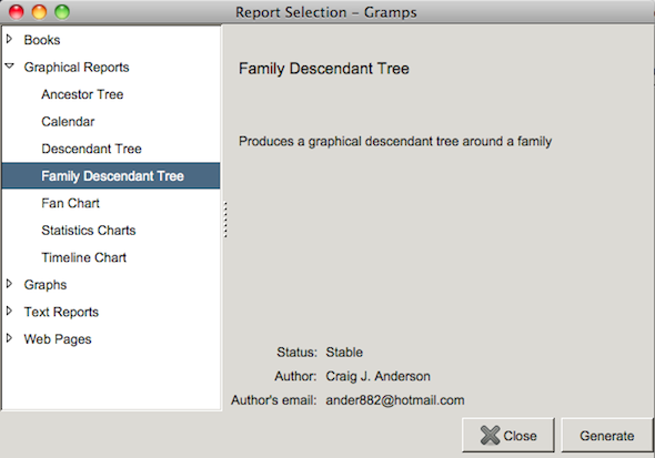 print family tree