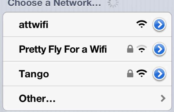 Pretty fly for a WiFi