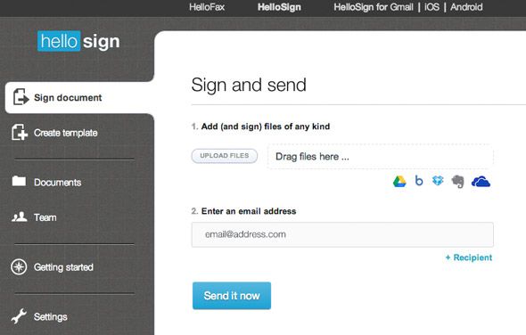 electronically sign documents free